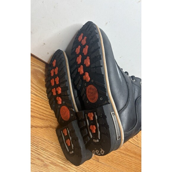 Milwaukee Leather black motorcycle boots men\'s size 8.5 Black Logger MBM9095 main image 5